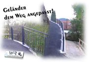 Geländer dem Weg angepasst 
